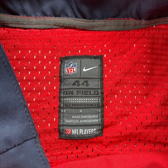 Mens Nike On Field Houston Texans JJ Watt Red Football Stitched Jersey Size 44 - Picture 4 of 6